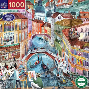 Eeboo Jigsaws Artists in Venice (1000pc) Eeboo