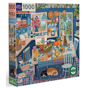 Eeboo Jigsaws Blue Kitchen (1000pc) Eeboo
