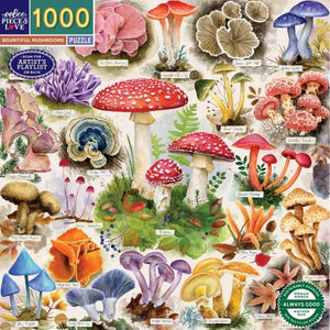 Eeboo Jigsaws Bountiful Mushroom (1000pc) Eeboo