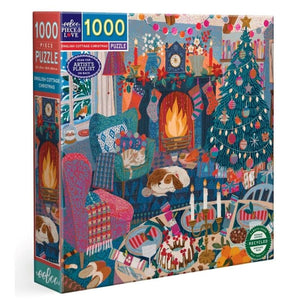 Eeboo Jigsaws English Cottage Christmas (1000pc) Eeboo