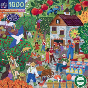 Eeboo Jigsaws Fall Apple Pick (1000pc) Eeboo