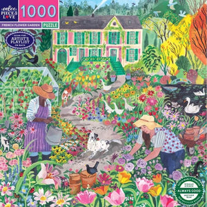 Eeboo Jigsaws French Flower Gar (1000pc) Eeboo