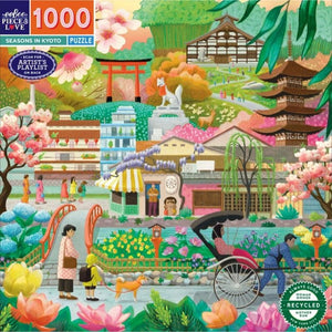 Eeboo Jigsaws Seasons in Kyoto (1000pc) Eeboo
