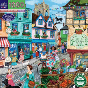 Eeboo Jigsaws Village by Sea (1000pc) Eeboo