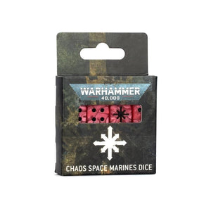 Games Workshop Miniatures Warhammer 40K - Chaos Space Marines - Dice (25/05/2024 release)