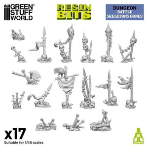 Greenstuff World Hobby GSW - 3D Printed - Battle Skeleton Bones