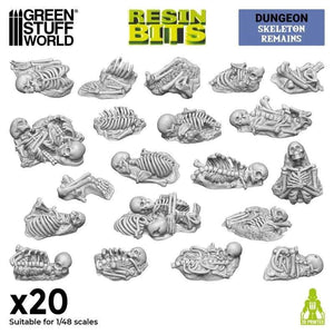 Greenstuff World Hobby GSW - 3D Printed - Skeleton Remains