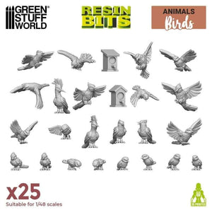 Greenstuff World Hobby GSW - 3D Printed - Wild birds