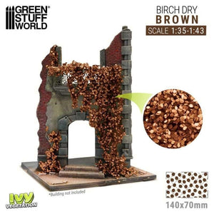 Greenstuff World Hobby GSW - Ivy Foliage - Brown Birch - Large