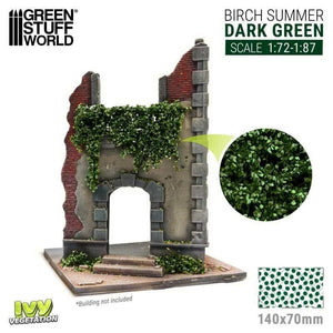 Greenstuff World Hobby GSW - Ivy Foliage - Dark Green Birch - Small