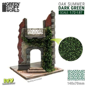 Greenstuff World Hobby GSW - Ivy Foliage - Dark Green Oak - Small