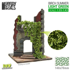 Greenstuff World Hobby GSW - Ivy Foliage - Light Green Birch - Large