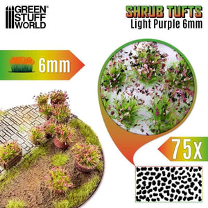 Greenstuff World Hobby GSW - Shrub Tufts 6mm Self-Adhesive - Light Purple