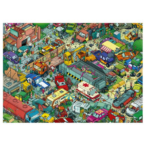 Heye Jigsaws Lectr - Car Cemetry (1000pc Triangle Box) Heye