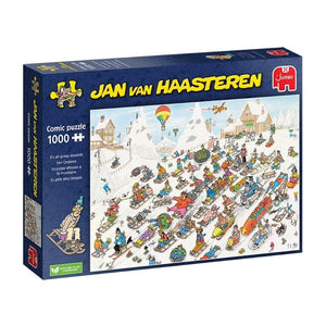 Jumbo Jigsaws Going Down Hill - Jan Van Haasteren (1000pc)