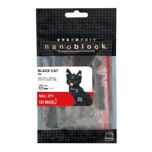 Kawada Construction Puzzles Nanoblock - Black Cat (Bagged)