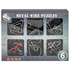 Landmark Concepts Logic Puzzles Metal Wire Puzzles - 6 Models