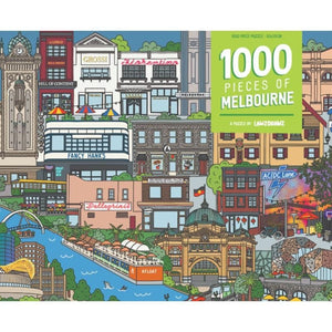 Lawz Drawz Jigsaws Pieces of Melbourne (1000pc)