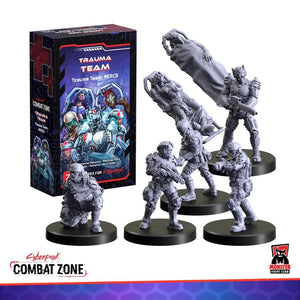 Monster Fight Club Miniatures Cyberpunk RED -  Combat Zone -  Trauma Team Faction Starter Box