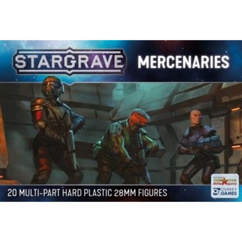 Figurines Mercenaires Stargrave – 20 Personnages 28 Mm – Kit Plastique Multi-Pièces – Jeu De Sci-Fi – Coffret
