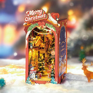 Robotime Construction Puzzles DIY Bookends - Christmas Street