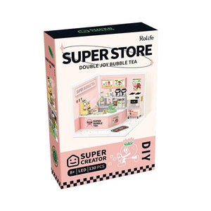 Robotime Construction Puzzles DIY Mini House - Superstore Bubble Tea