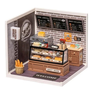 Robotime Construction Puzzles DIY Mini House - Superstore Golden Wheat Bakery