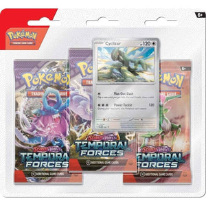 The Pokemon Company Trading Card Games Pokemon TCG - Scarlet & Violet 5 - Temporal Forces - Three booster blister (Assorted) (22/03/2024 release)
