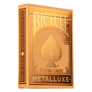 United States Playing Card Company Playing Cards Playing Cards - Bicycle Metalluxe Orange