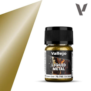 Vallejo Hobby Paint - Vallejo Liquid Metal - Green Gold V2 - 35ml