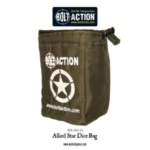 Warlord Games Miniatures Bolt Action - Dice Bag - Allied Star
