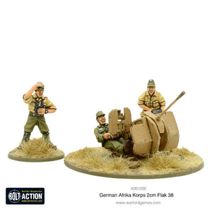 Warlord Games Miniatures Bolt Action - German - Afrika Korps - 2cm Flak 38 AA Gun