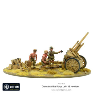 Warlord Games Miniatures Bolt Action - German - Afrika Korps - LeFH 18/40 10.5cm Howitzer