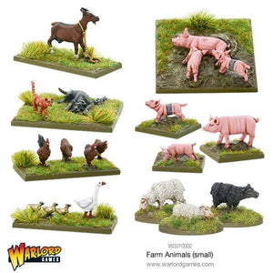 Warlord Games Miniatures Bolt Action - Small Farm Animals (Metal Blister)