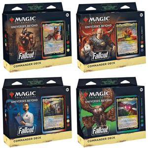 Wizards of the Coast Trading Card Games Magic: The Gathering - Fallout - Commander Deck Display (4) (Preorder - Release 08/03/2024)