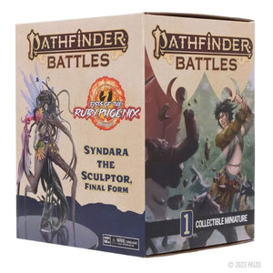 WizKids Miniatures Pathfinder Battles - Fists of the Ruby Phoenix - Syndara the Sculptor, Final Form Boxed Figure