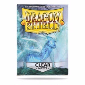 Arcane Tinmen Trading Card Games Dragon Shield Sleeves Clear Matte (100) - 63x88 mm