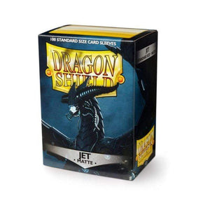 Arcane Tinmen Trading Card Games Dragon Shield Sleeves - Jet Matte (100) 63x88mm