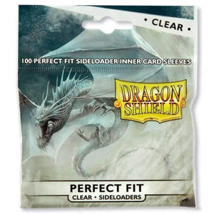 Arcane Tinmen Trading Card Games Dragon Shield Sleeves Perfect Fit Clear Side Loading (100) - 63x88 mm