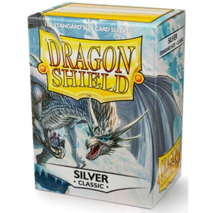 Arcane Tinmen Trading Card Games Dragon Shield Sleeves Silver (100) - 63x88 mm