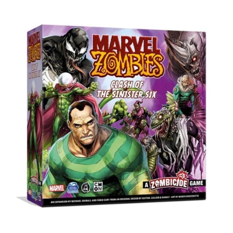 Marvel Zombies: A Zombicide Game - Clash of The Sinister Six - Heroes vs. Villains in a Zombie Apocalypse! Cooperative Strategy Game, Ages 14+, 1-6 Players, 90 Minute Playtime, Made by CMON