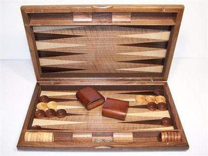 Dal Rossi Classic Games Backgammon - 15" Walnut Burl Wood (Dal Rossi)