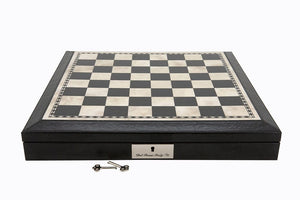 Dal Rossi Classic Games Chess Board - Leather Edge Black (Dal Rossi)