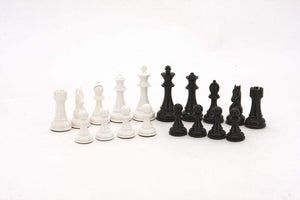 Dal Rossi Classic Games Chess Men - Black & White 110mm