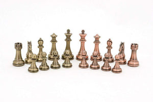Dal Rossi Classic Games Chess Men - Bronze and Copper 110mm Dal Rossi