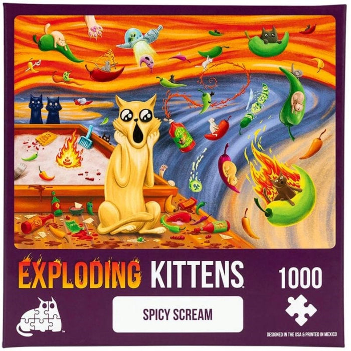 Exploding Kittens Puzzle - Spicy Scream (1000pc)
