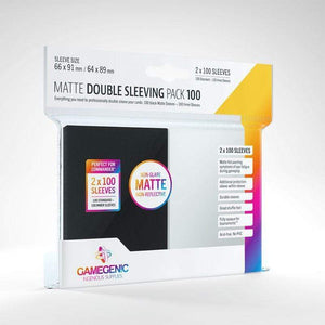 Gamegenic Trading Card Games Card Protector Sleeves - Gamegenic Matte Double Sleeving Pack 100