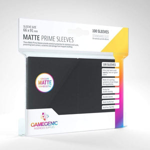 Gamegenic Trading Card Games Card Protector Sleeves - Gamegenic Matte Prime 100ct Black