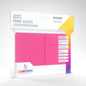 Gamegenic Trading Card Games Card Protector Sleeves - Gamegenic Prime 100ct Pink