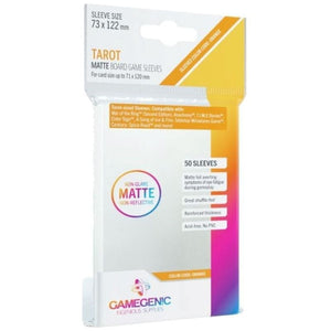 Gamegenic Trading Card Games Card Sleeves - Gamegenic Matte Board Game - Tarot Orange Size (50) (73x122)